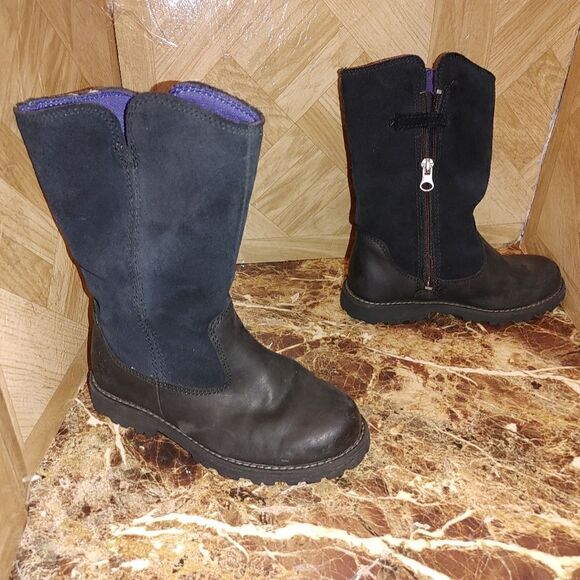 Timberland toddler leather boots black size 12.    170 - Picture 2 of 12